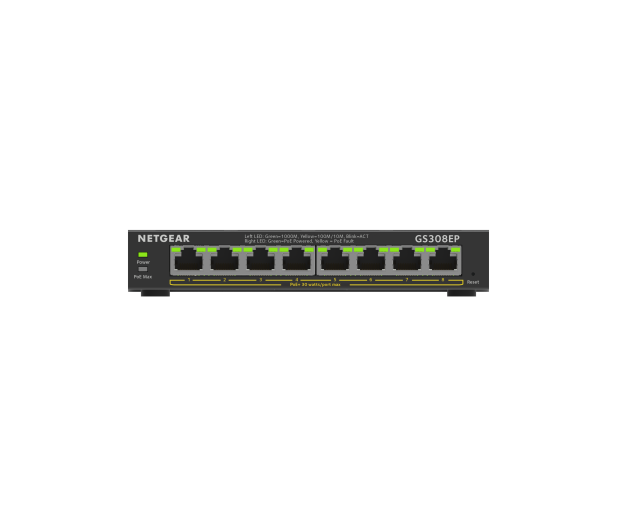 Netgear 8p GS308EP (8x10/100/1000Mbit, 8xPoE+) - 676502 - zdjęcie 2